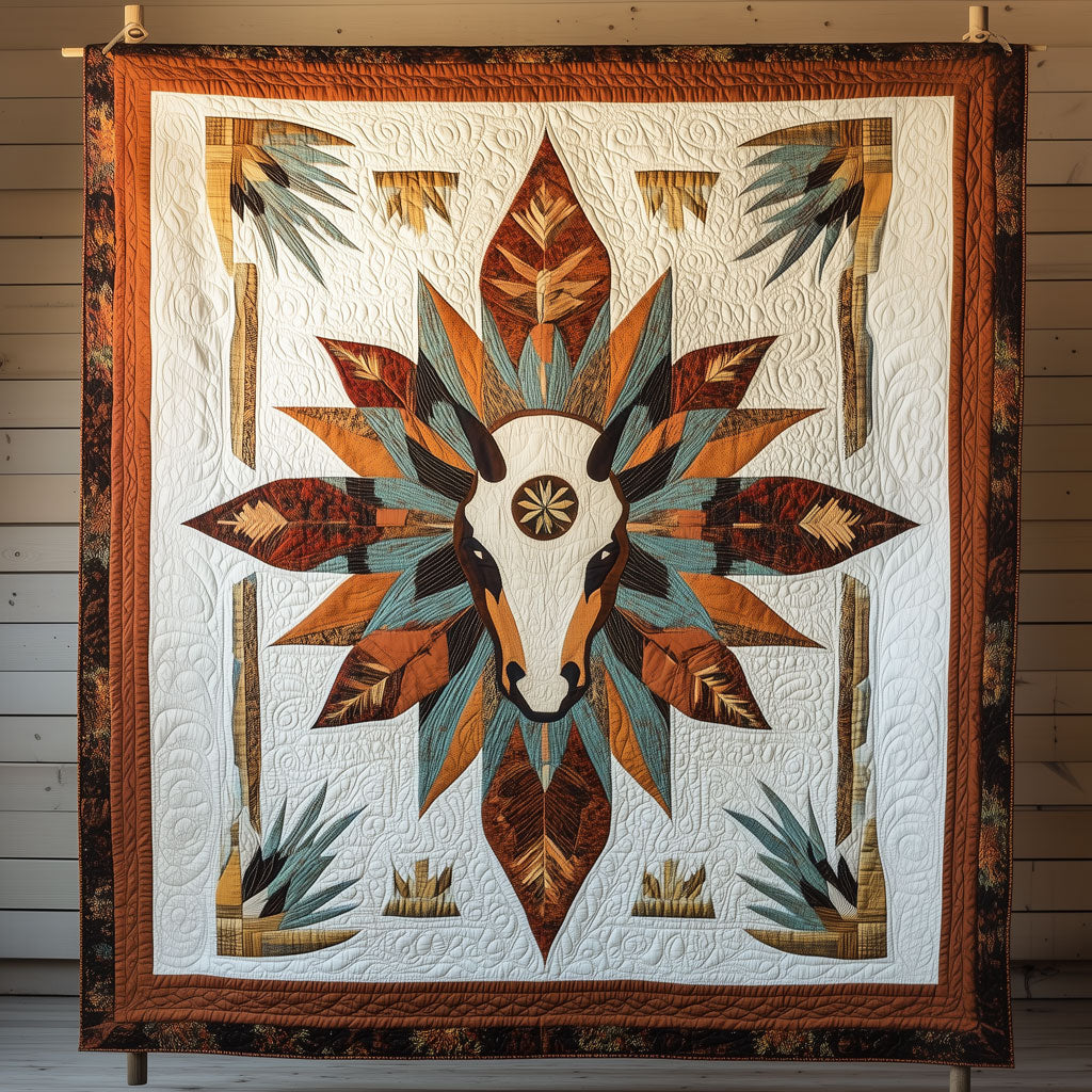 Desert Horse Guardian Quilt Blanket Throws For Couch Gifts For People Who Like Horses