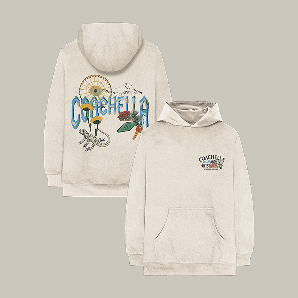 Desert Icons 2026 Hoodie Coachella Music Festival 2026 Hooded Sweatshirt Fan Gift Idea