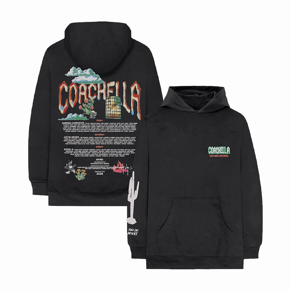 Desert Icons Lineup Coachella 2026 Hoodie Coachella Valley Music Merch Gift For Sisters