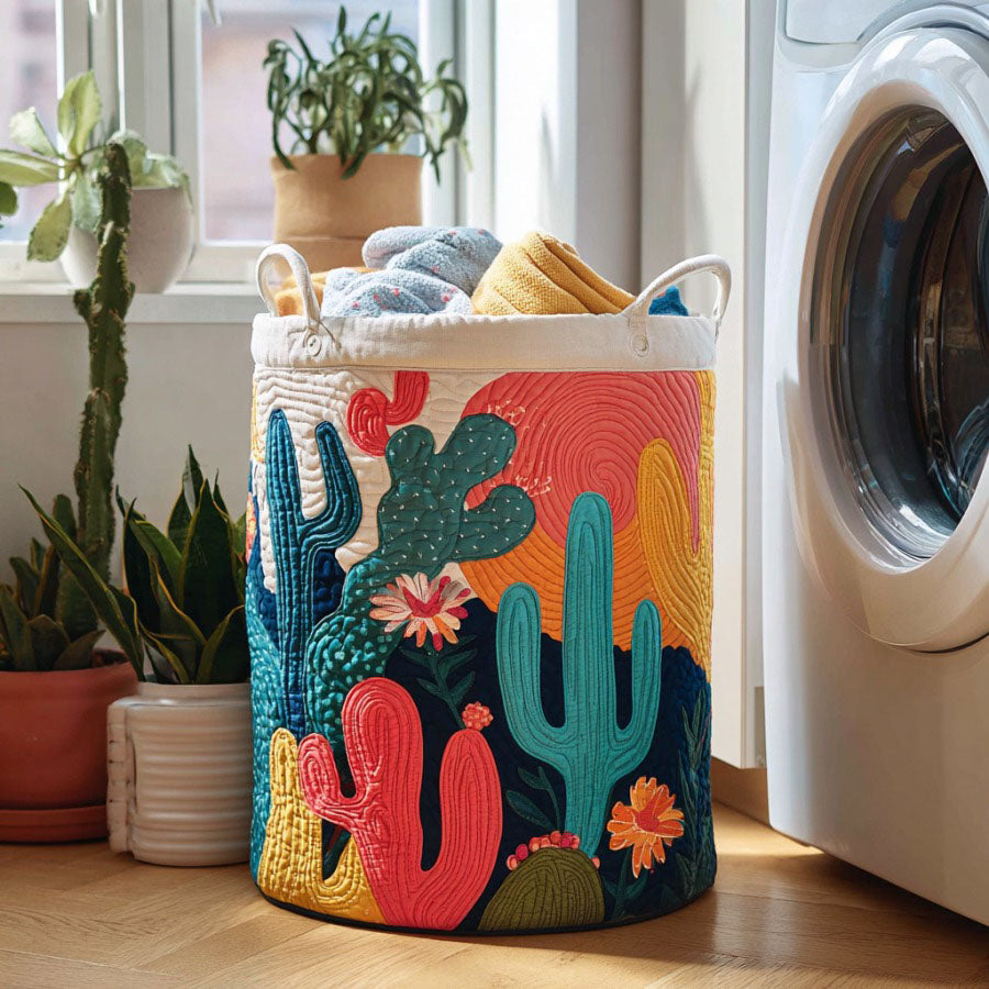 Desert Joy Quilted Laundry Basket Best Gift For Him