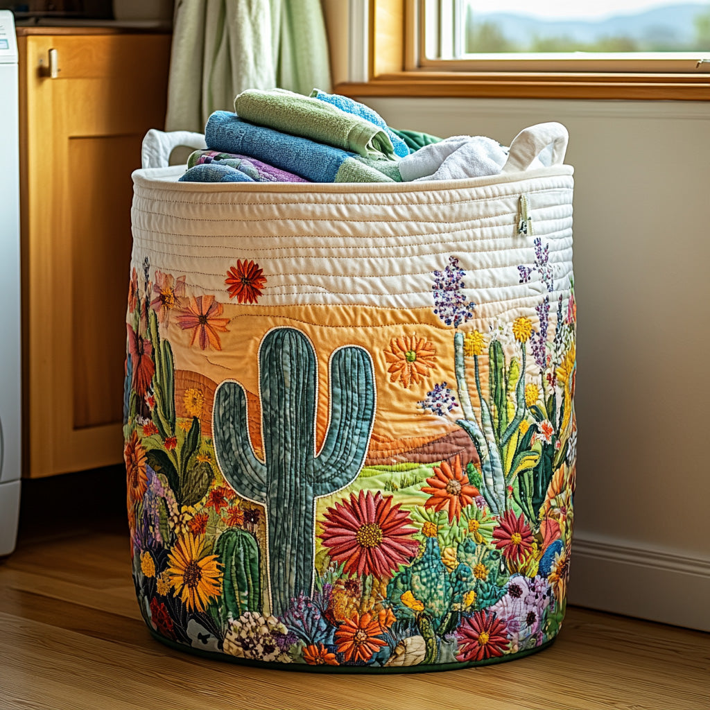 Desert Skies Quilted Laundry Basket Everyday Merch Choice