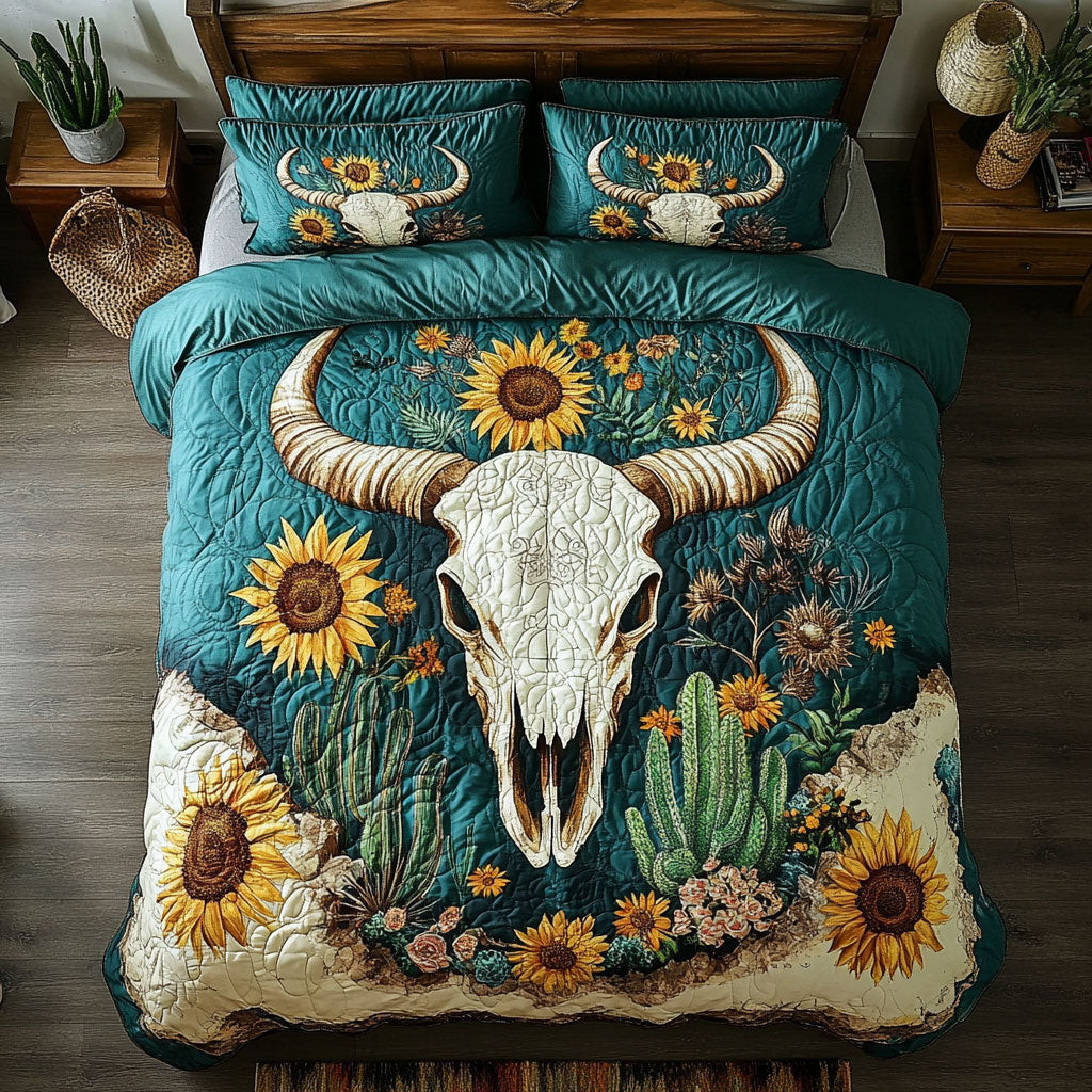 Desert Skull Bedding Set Best Decoration Gift For Friends and Family on Halloween Day