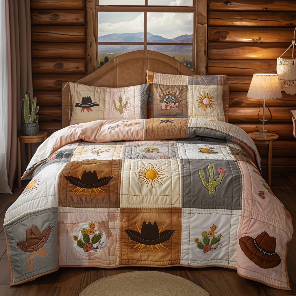 Desert Star Quilted Bedding Set Bed Decorations Cowboy Present Ideas