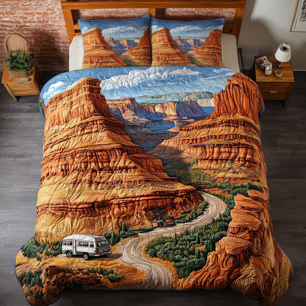 Desert Trail Quilted Bedding Set Best Bedspread Set Cactus Related Gifts For Friends