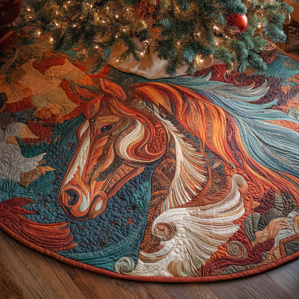 Desert Wind Quilted Tree Skirt Soft Quilted Tree Skirt to Enhance Holiday Spirit