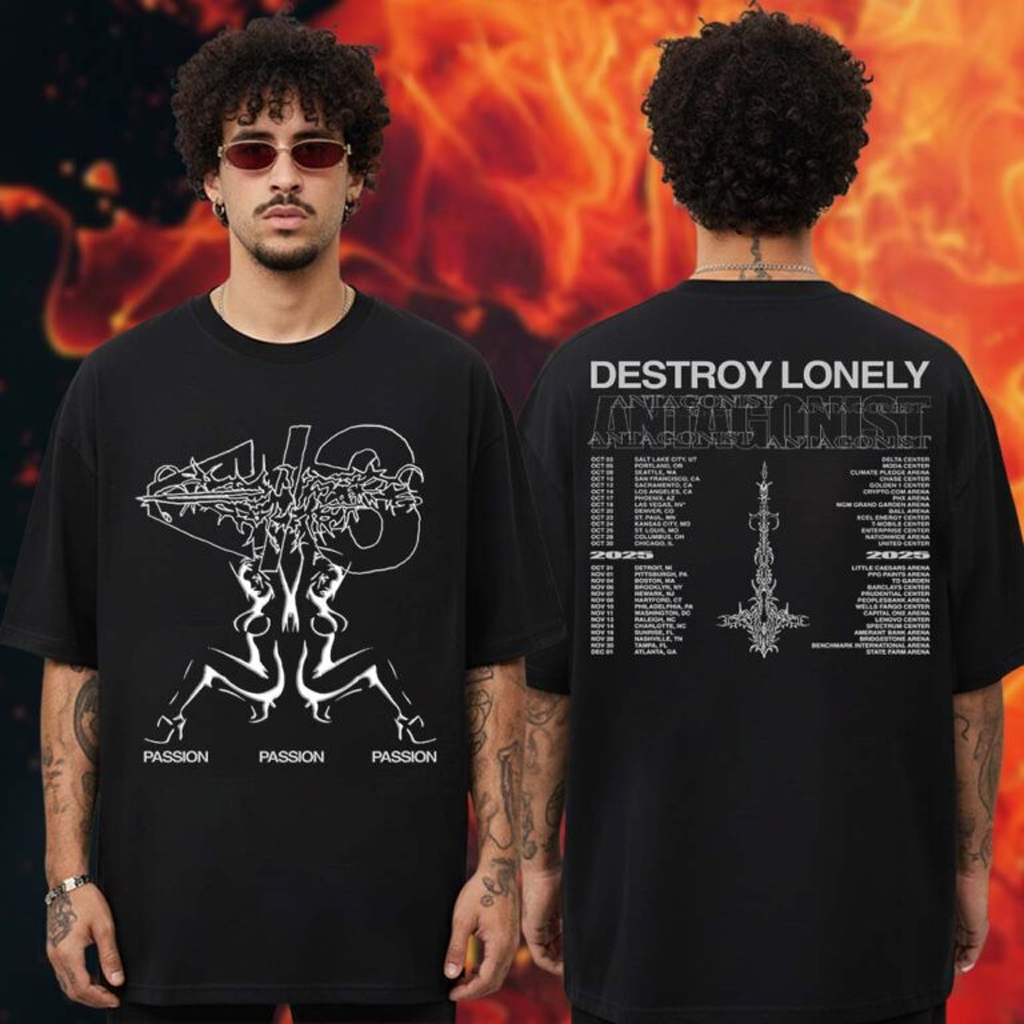 Destroy Lonely Merch Antagonist Tour 2 0 Mirror Girls T-Shirt Gifts For Rapper Fans Destroy Lonely Merch Antagonist Tour 2 0 Mirror Girls T-Shirt Gifts For Rapper Fans