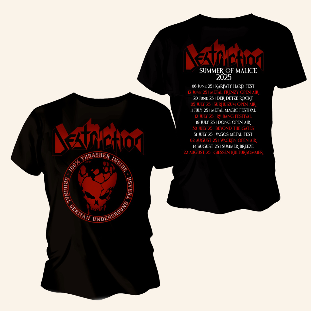 Destruction Merch 100 Thrasher Summer Of Malice 2025 T-Shirt Gifts For Brother Destruction Merch 100 Thrasher Summer Of Malice 2025 T-Shirt Gifts For Brother