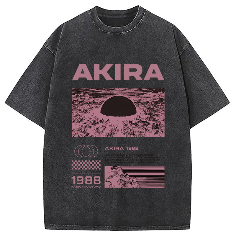 Destruction Vintage Washed T-Shirt Cool Graphic Tee For Men Women Gifts For Him