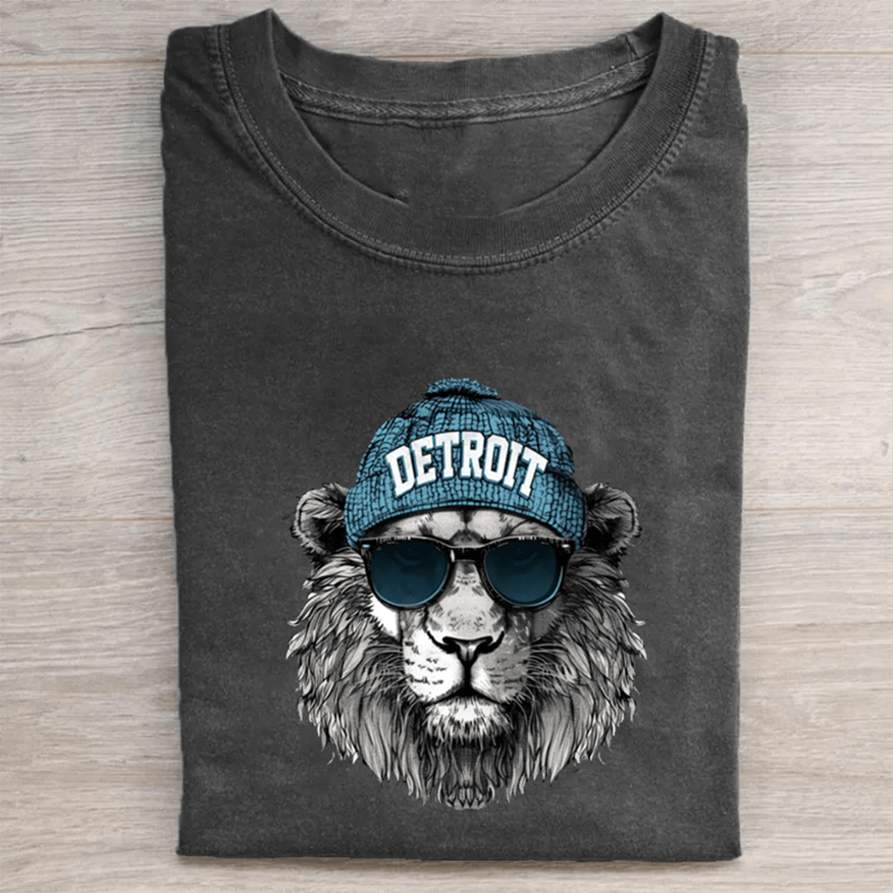 Detroit Football Mascot T-Shirt Game Day Apparel Best Presents For Dad
