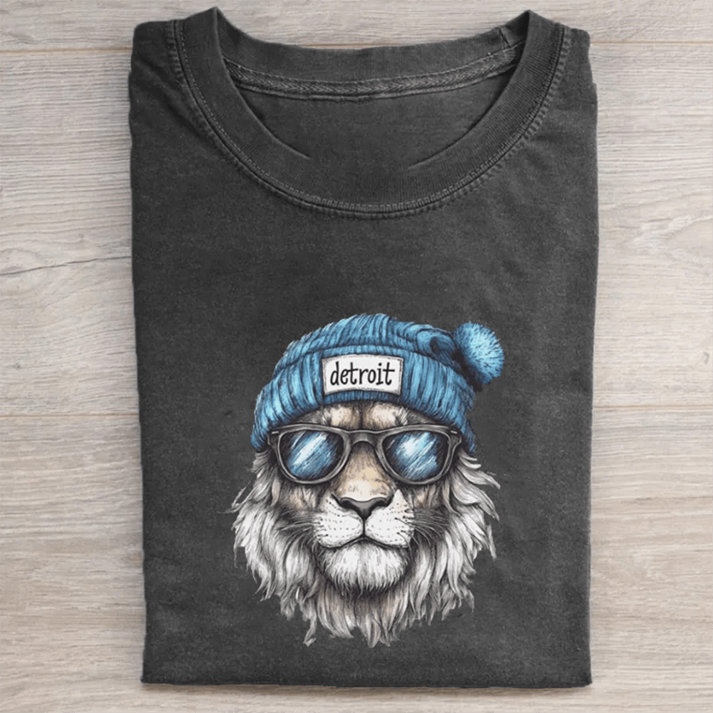 Detroit Football Mascot Unisex T-Shirt Game Day Clothes Cool Gifts For Football Players