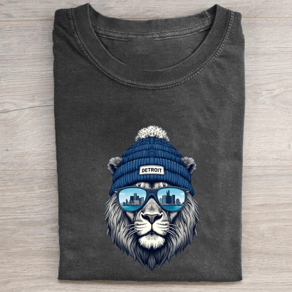 Detroit Football Mascot Unisex T-Shirt Game Day Clothes Unique Gifts For Football Players