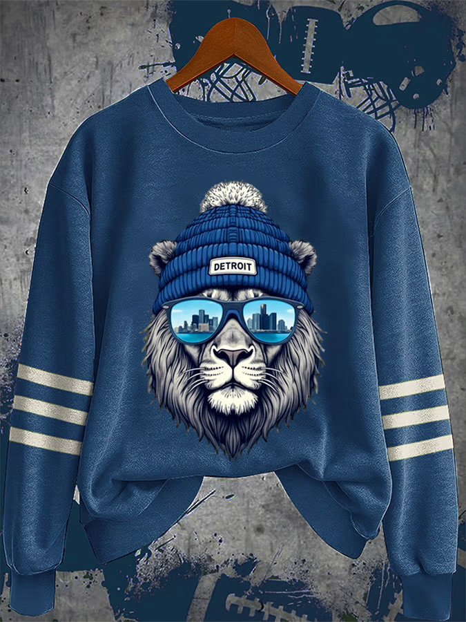 Detroit Football Sweatshirt Lion Game Day Sweatshirt Detroit Pride Merch Gift For Football Fan Detroit Football Sweatshirt Lion Game Day Sweatshirt Detroit Pride Merch Gift For Football Fan