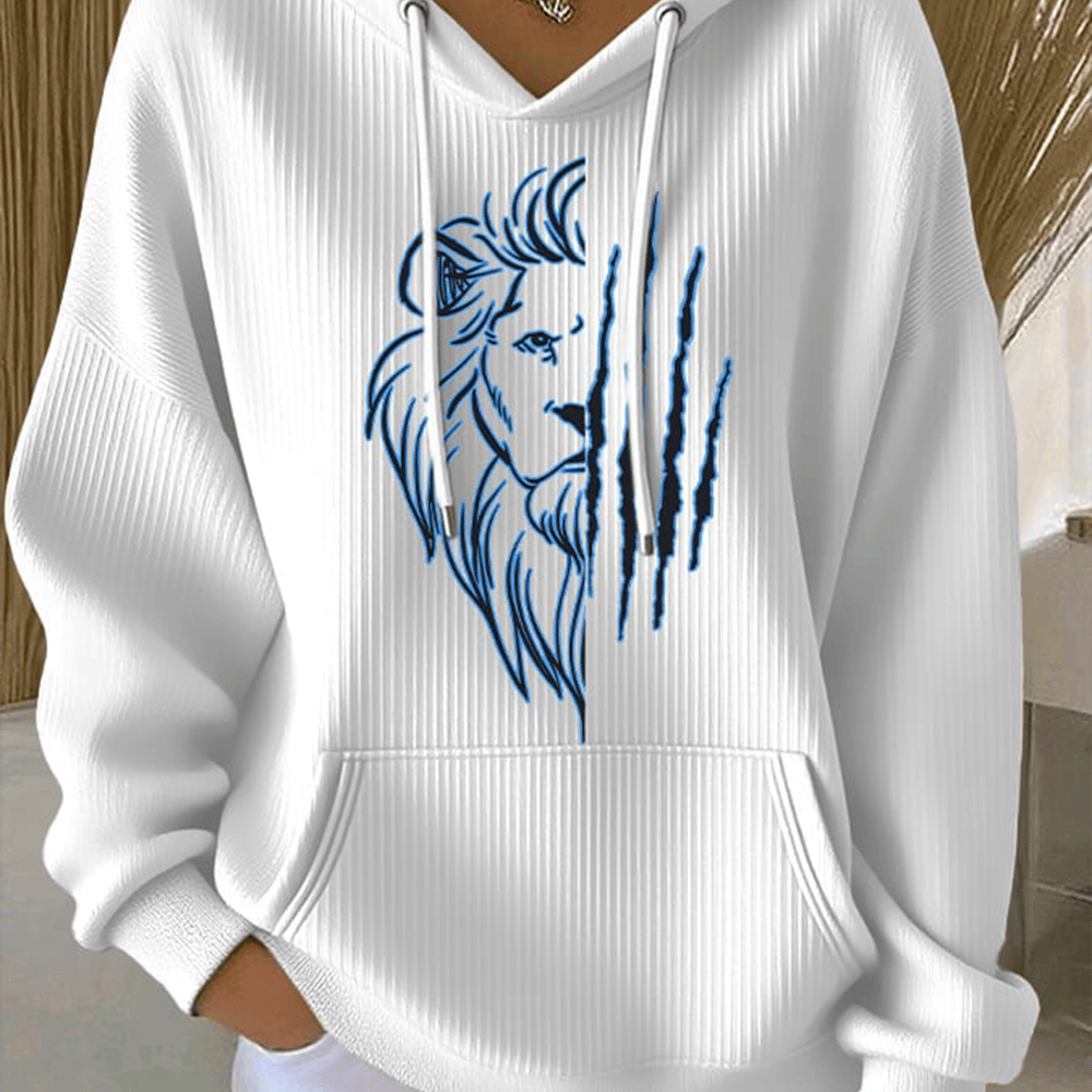 Detroit Lion Football Sweatshirt Game Day Football Hooded Sweatshirt Football Gear
