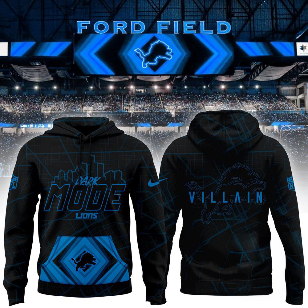 Detroit Lions Back In Black 2024 New Design Hoodie Best Gifts For Football Fans