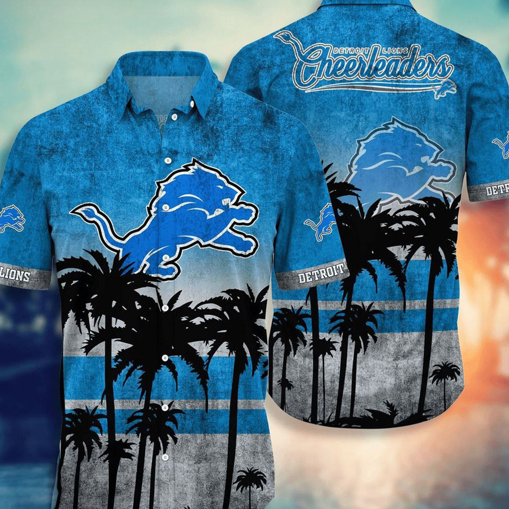Detroit Lions Hawaiian Shirt Detroit Lions NFL Summer Shirt Football Lovers Gifts
