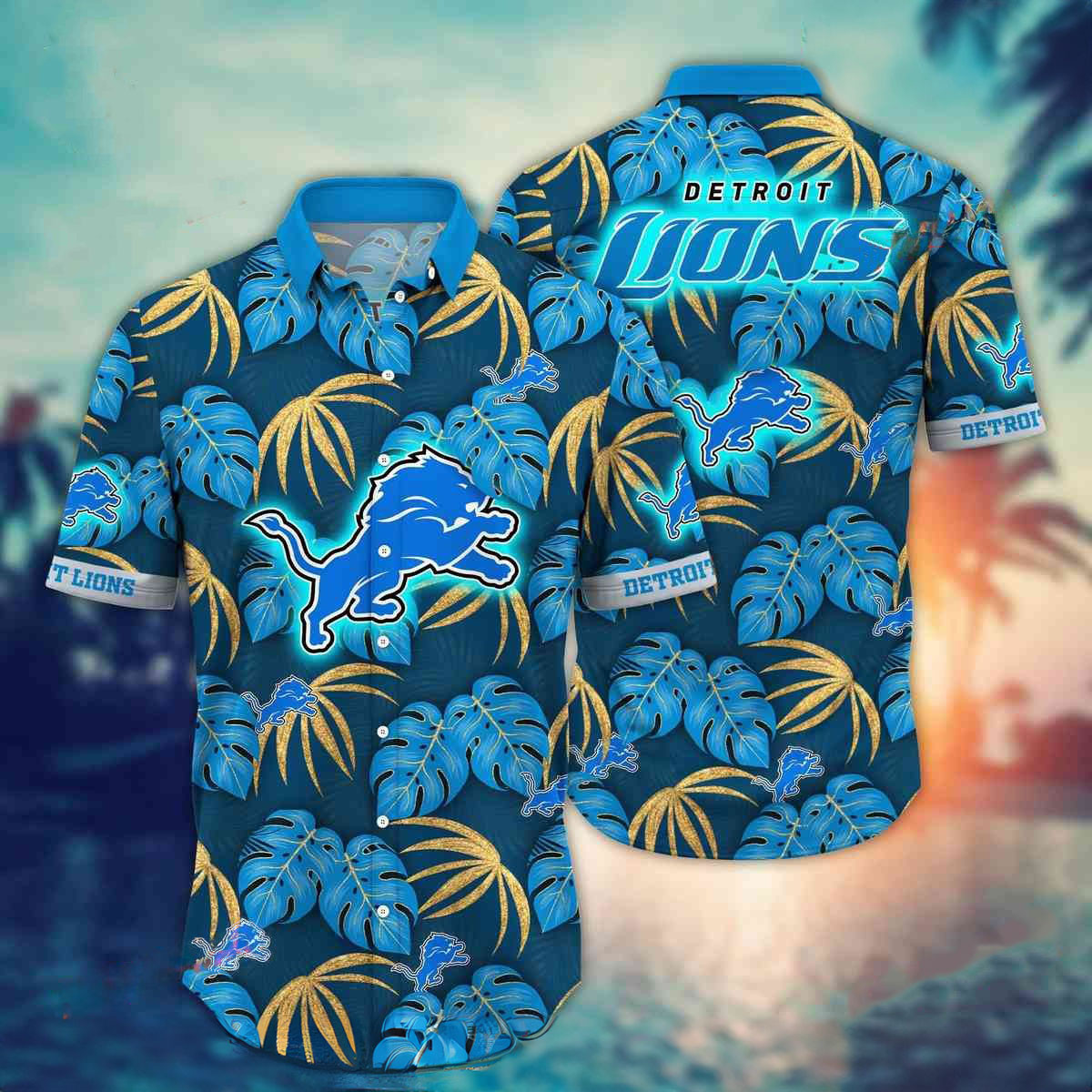 Detroit Lions Hawaiian Shirt NFL Aloha Shirt Gifts For Football Lovers