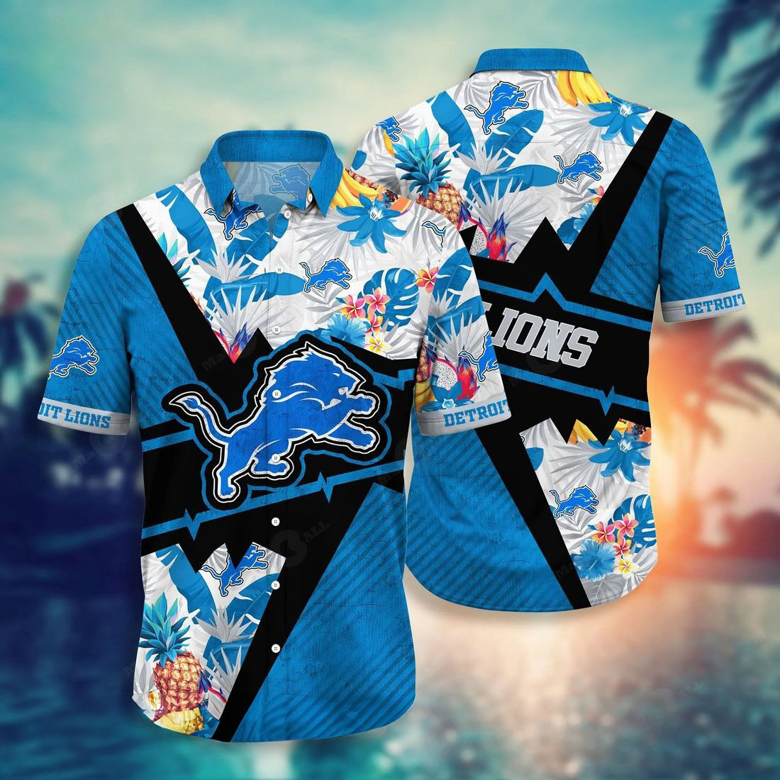 Detroit Lions Hawaiian Shirt NFL Summer Football Shirt For Sports Fans