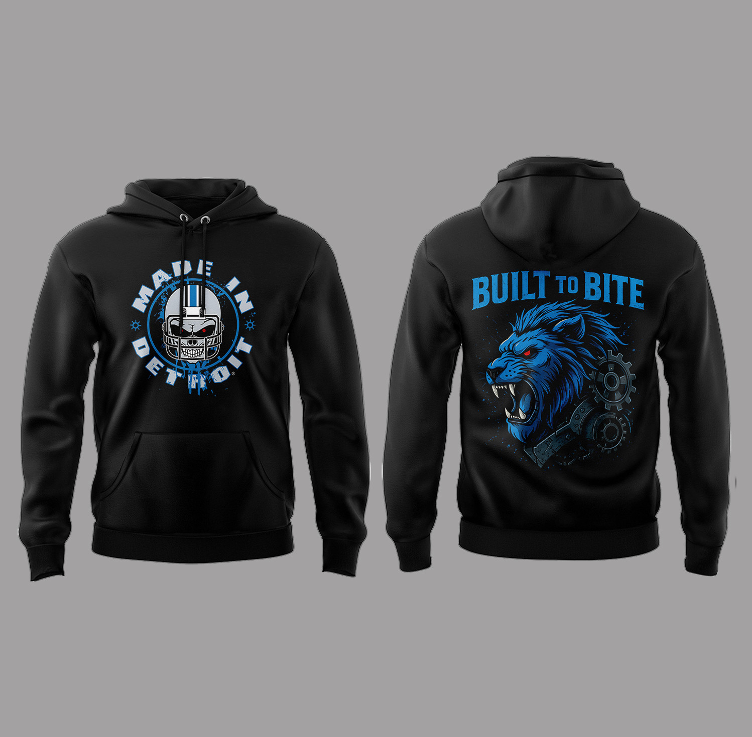Detroit Lions Made In Detroit Black Hoodie Best Gift For Football Lovers