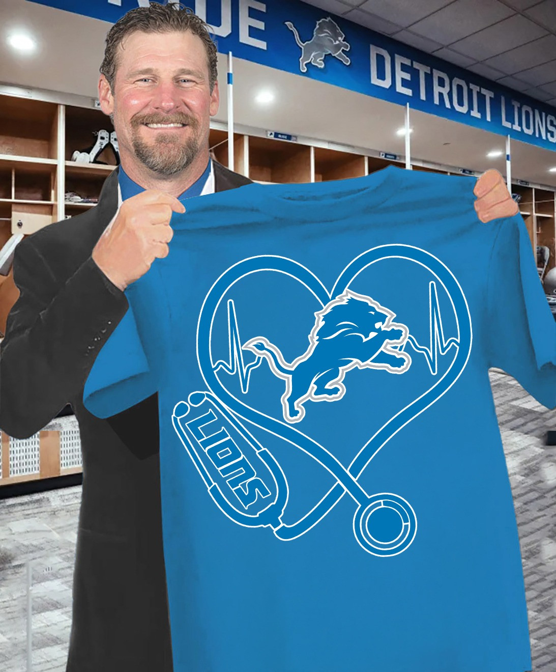Detroit Lions National Nurses Night T-Shirt Honor Nurses Day Gifts For Lions Fans
