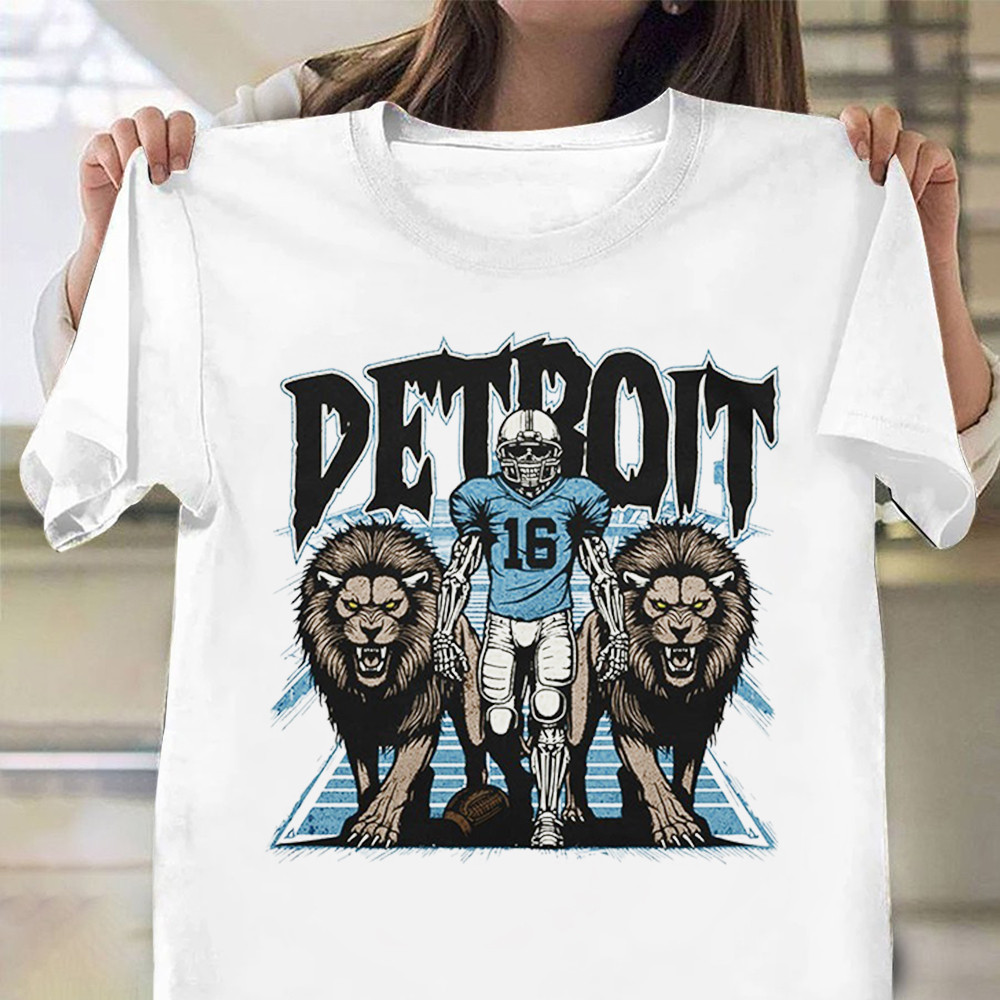 Detroit Lions Shirt NFL T-Shirt Gifts For Football Lovers