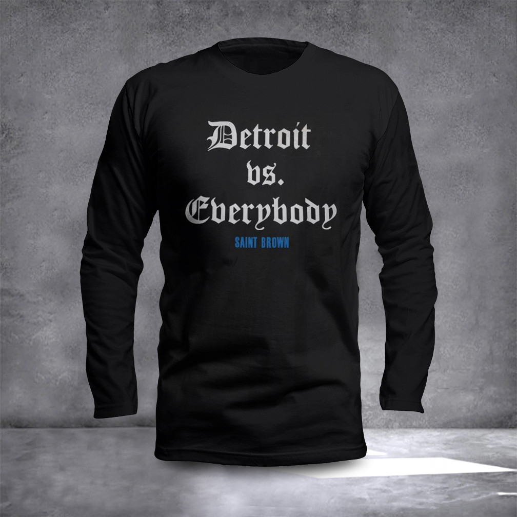 Detroit Lions Vs Cherybody Saint Brown Long Sleeve T-Shirt Football Lovers Gifts For Fans