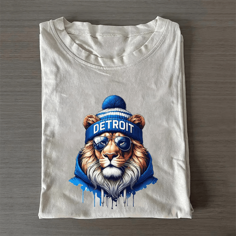 Detroit Mascot Football T-Shirt Game Day Clothing Birthday Gift For Football Players