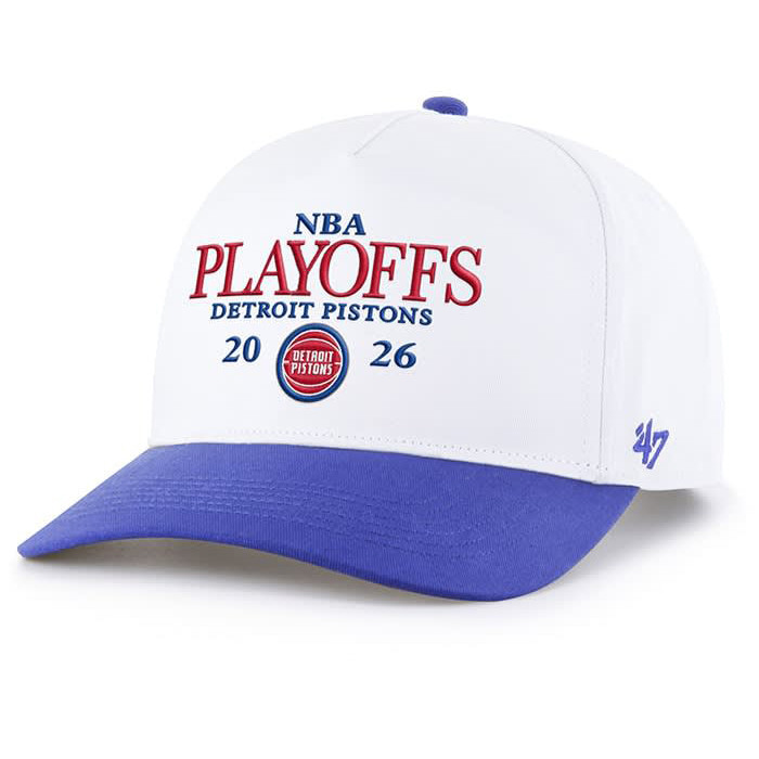 Detroit Pistons 2026 NBA Playoff Hat Game Day Cap Basketball Gear For Fans
