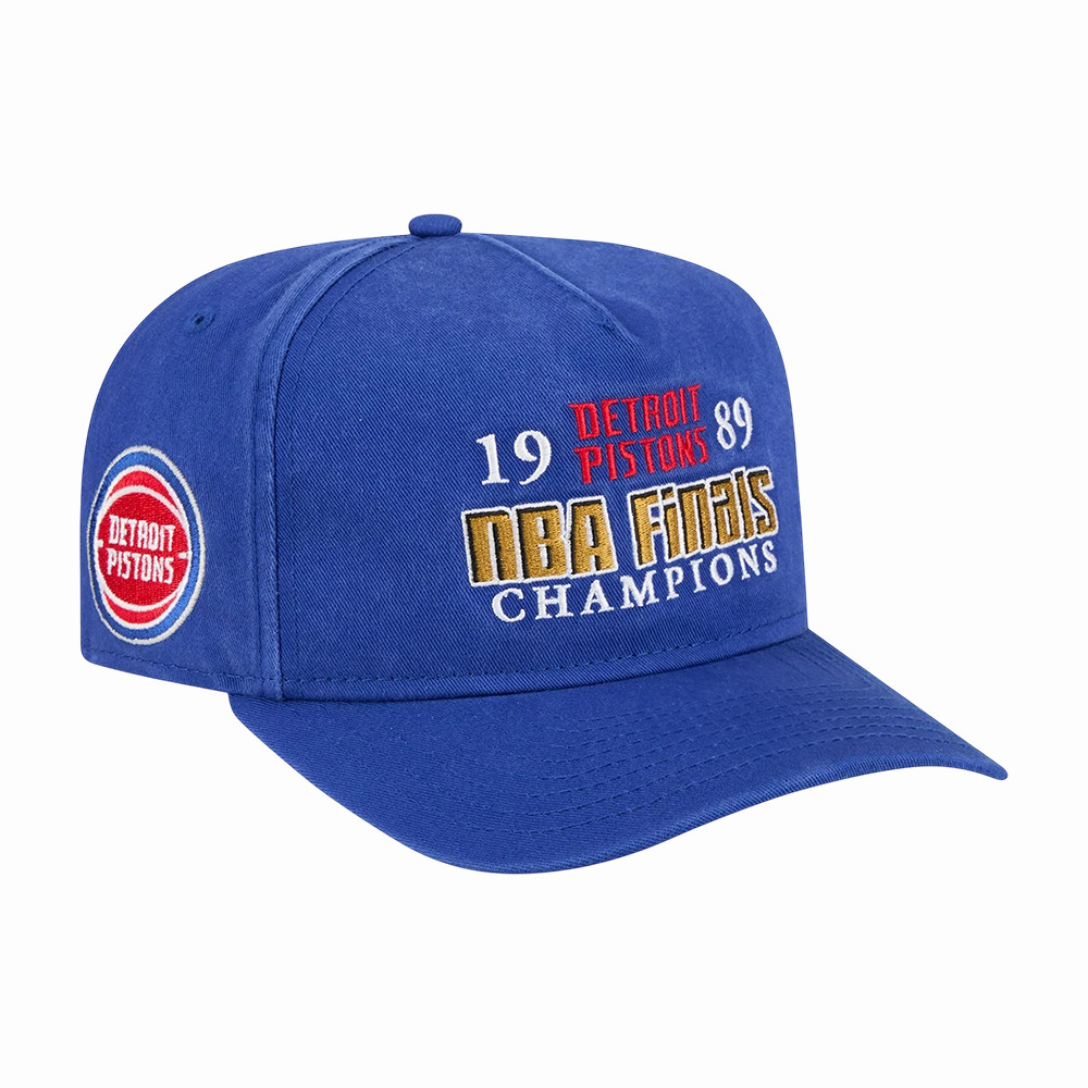 Detroit Pistons Merch 1989 NBA Finals Champions Baseball Cap Gift For Superfans