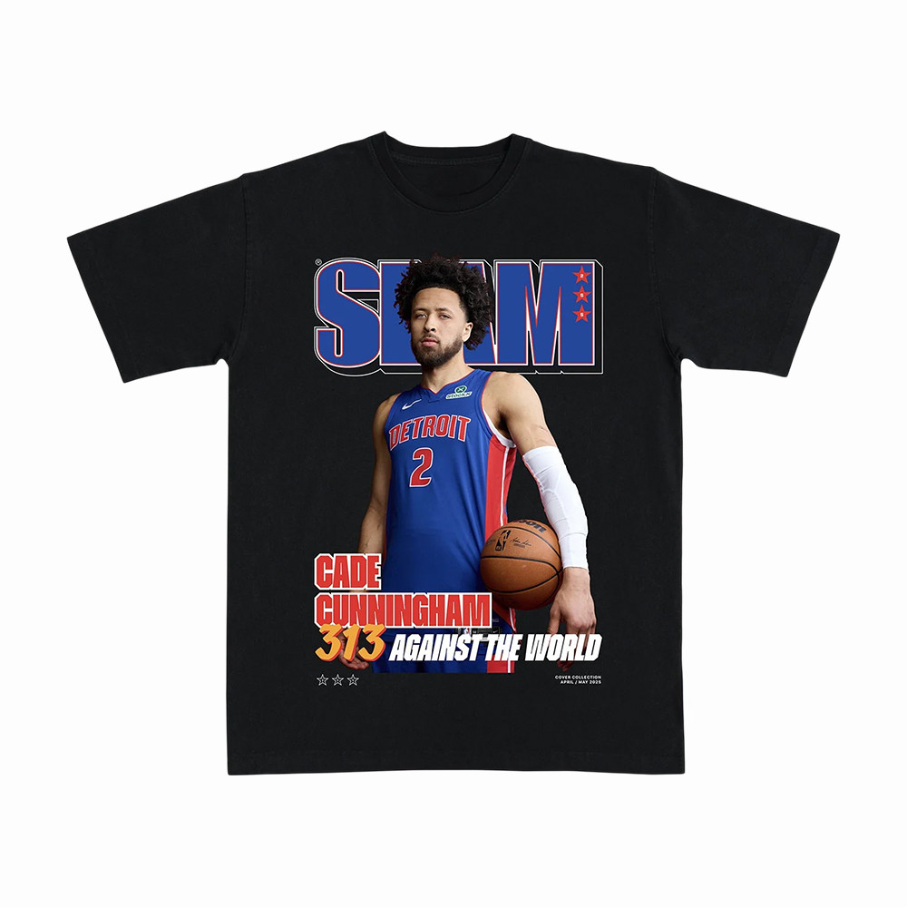 Detroit Pistons Merch Cade Cunningham 313 Against The World T-Shirt Gift For Teammate Fans
