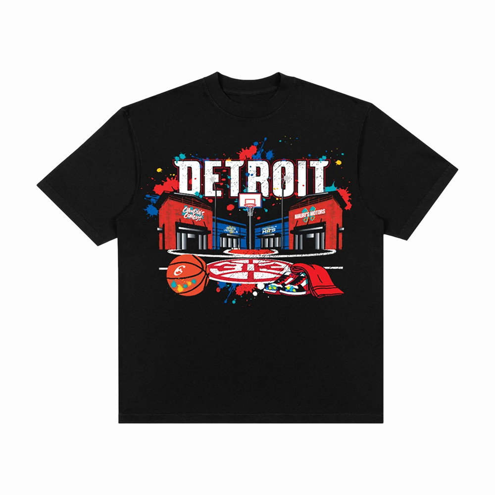 Detroit Pistons Merch Detroit Pistons Basketball Stadium T-Shirt Gift For NBA Fans