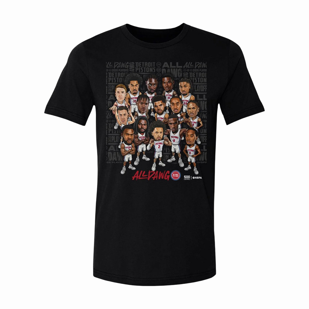 Detroit Pistons Merch Detroit Pistons Star Players T-Shirt Gift For NBA Fans