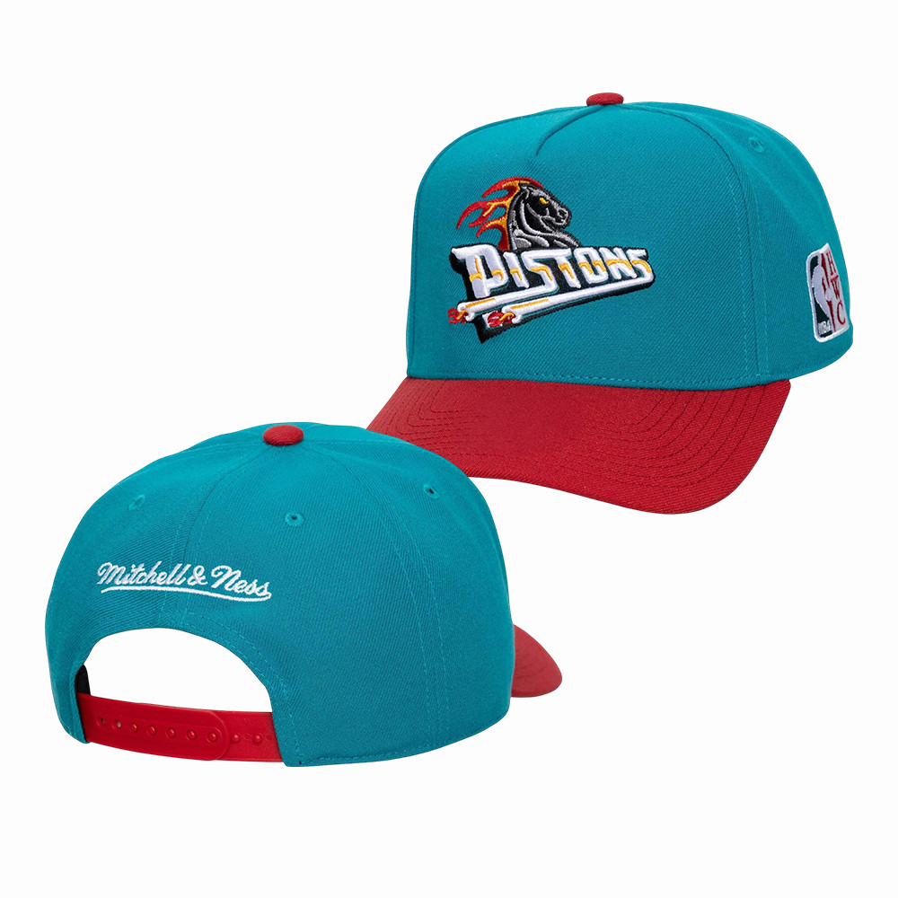 Detroit Pistons Merch Flaming Horse Logo Baseball Cap Gift For Superfans