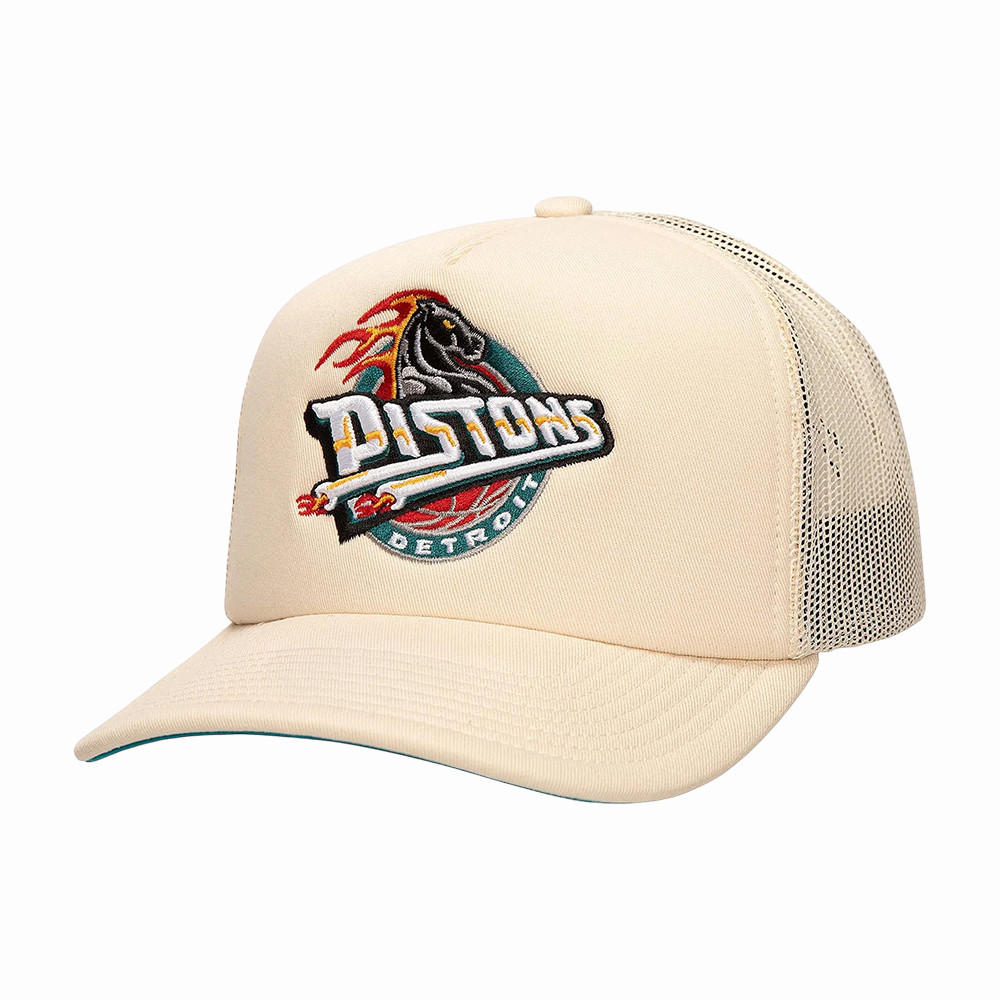 Detroit Pistons Merch Logo Horse Head Trucker Gift Ideas For Basketball Dad
