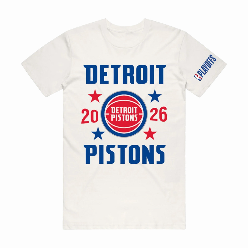 Detroit Pistons Merch NBA Playoff Detroit Pistons T-Shirt Gift For Hoops Fans