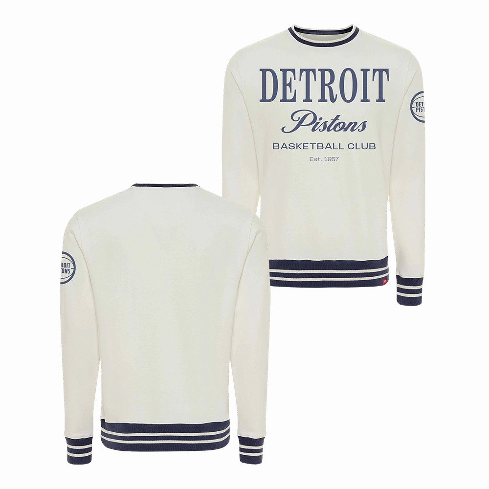 Detroit Pistons Merch Retro Pistons Basketball Long Sleeve Shirt Gift For Stadium Fans
