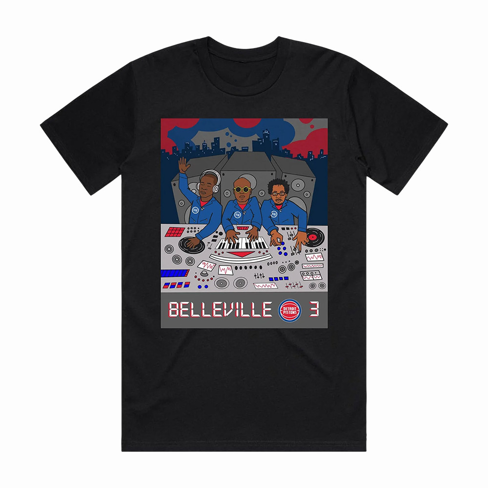 Detroit Pistons Merch The Belleville Three T-Shirt Gift For Basketball Boyfriend