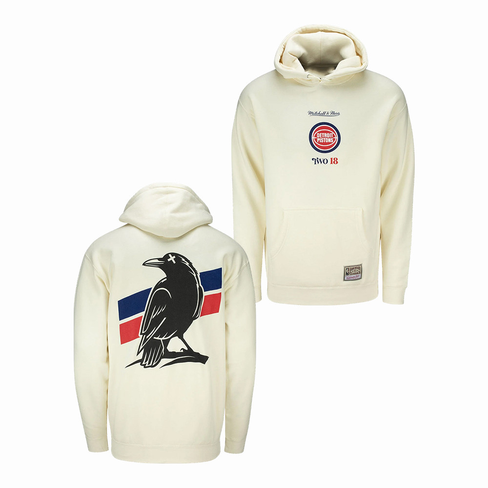 Detroit Pistons Merch Two18 X Mitchell & Ness X Detroit Pistons Hoodie Gift For Sports Fans