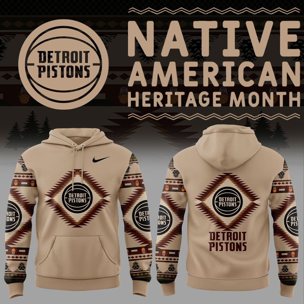 Detroit Pistons Native American Heritage Month Hoodie Best Detroit Pistons Fan Gifts