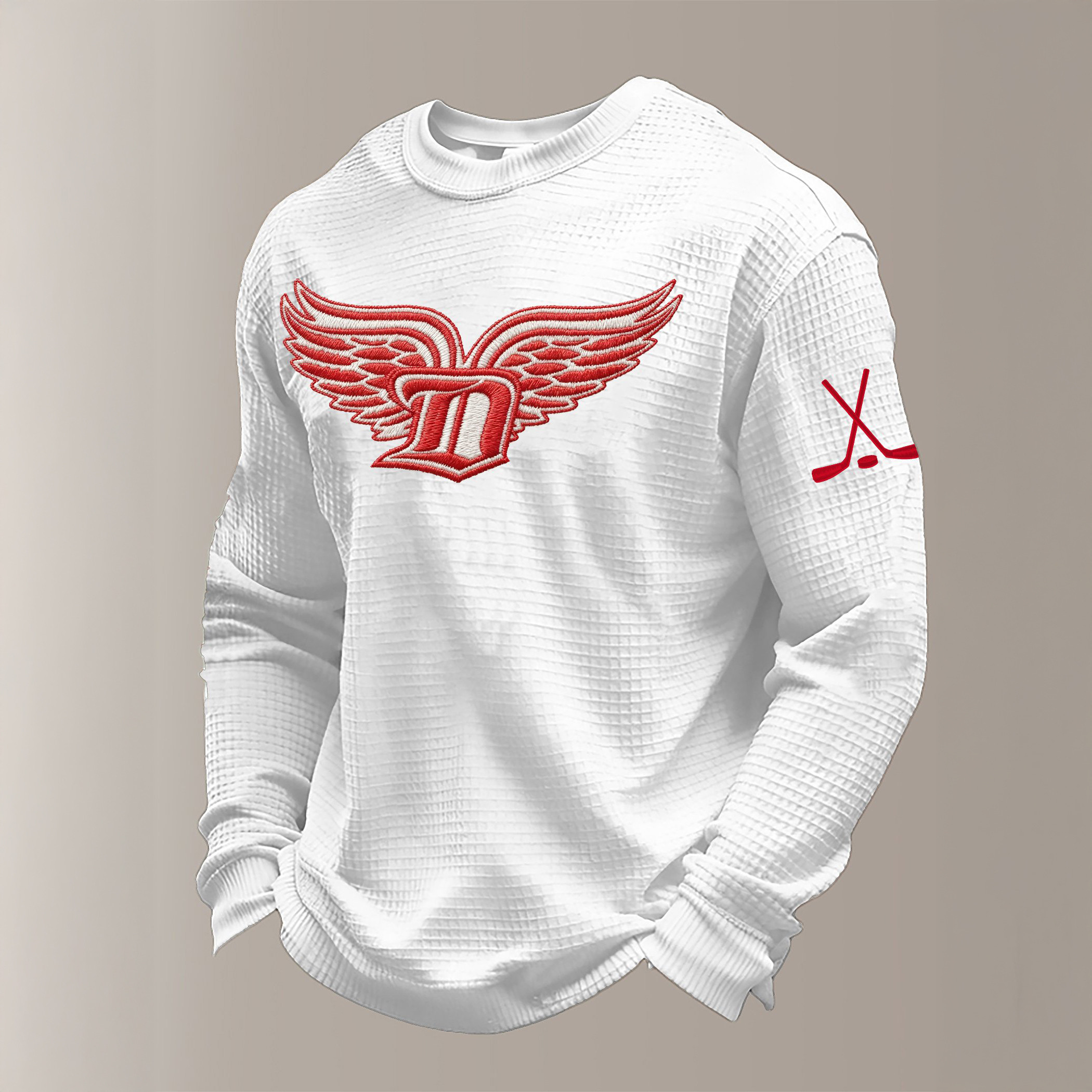 Detroit Red WIngs Hockey Long Sleeve Shirt Game Day Clothing Hockey Lover Present