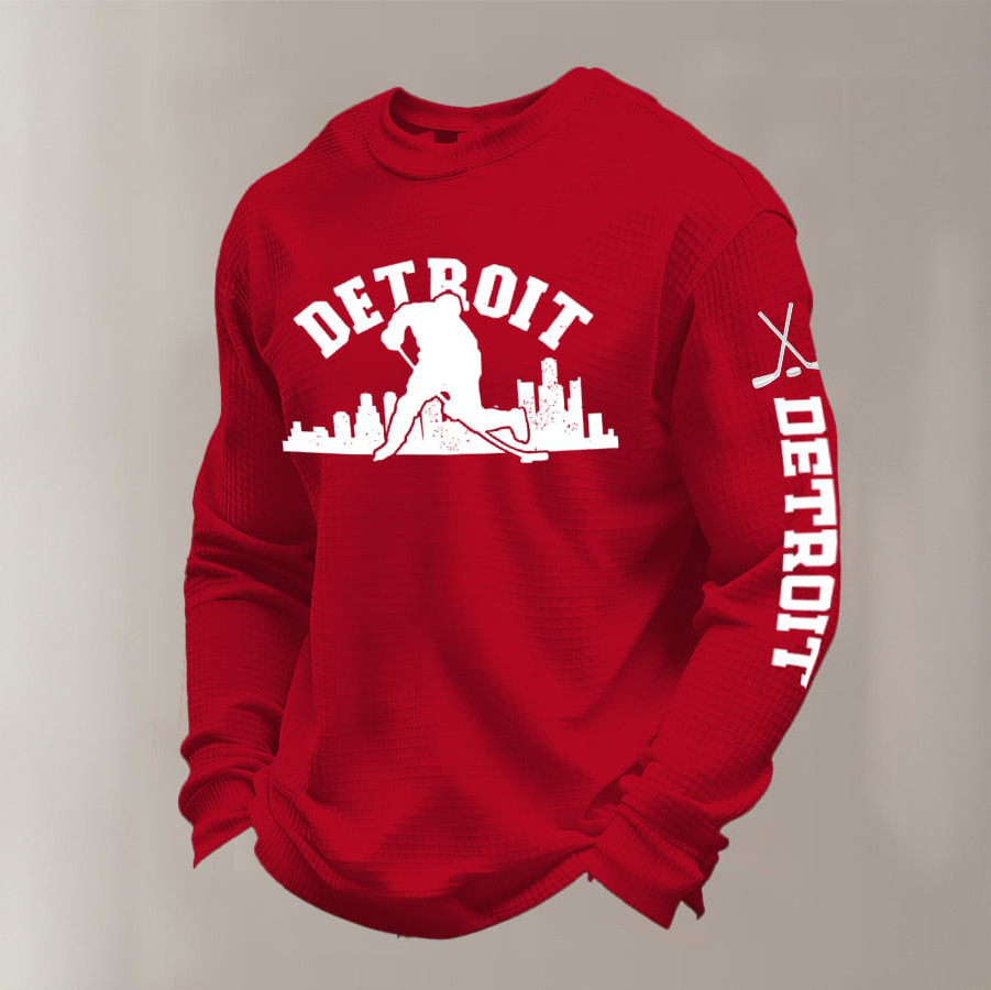 Detroit Red Wings Ice Hockey Long Sleeve Shirt Game Day Clothing Unique Gift For Boyfriend