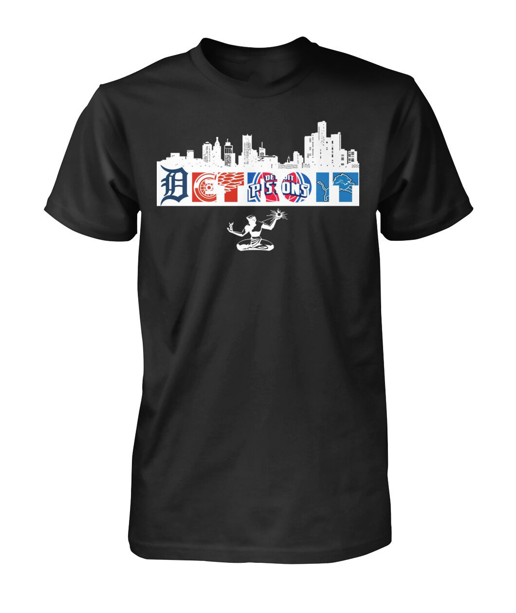 Detroit Sports Mashup T-Shirt City Of Champions Shirt Game Day Gift For Father's Day