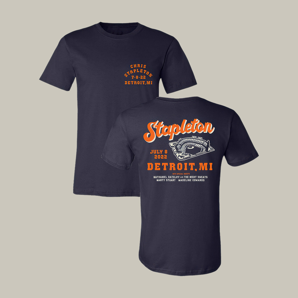 Detroit Stadium Event T-Shirt Chris Stapleton Merch Best Gift For Music Lover