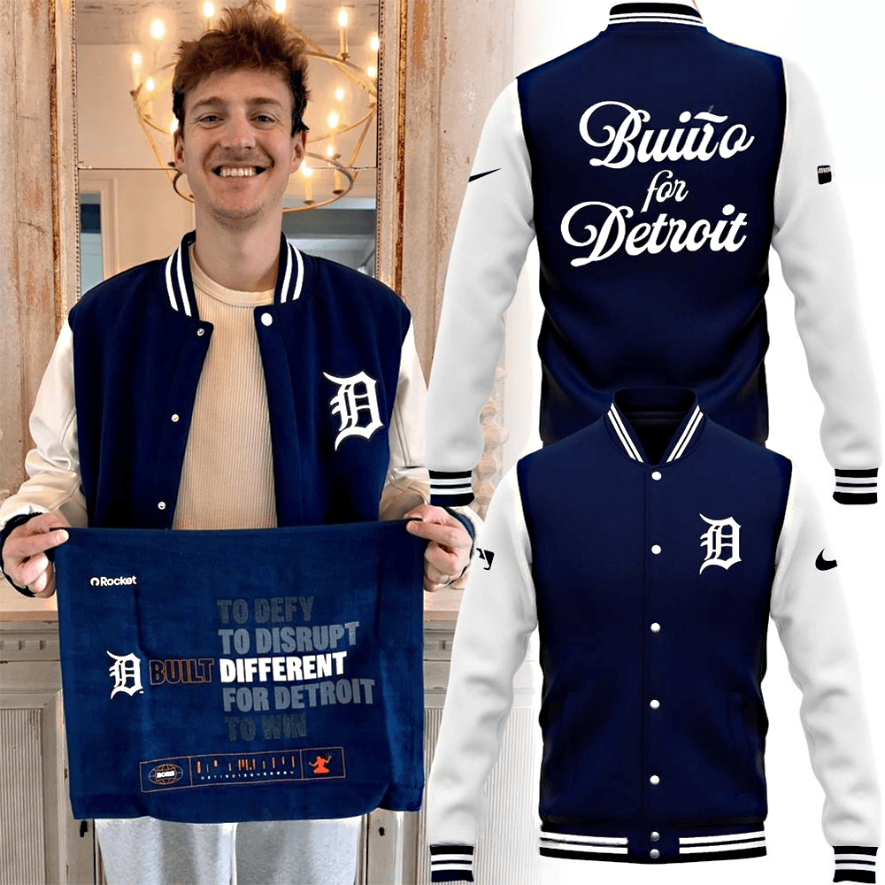 Detroit Tigers Build For Detroit Baseball Jacket Special Gift For Sport Lovers