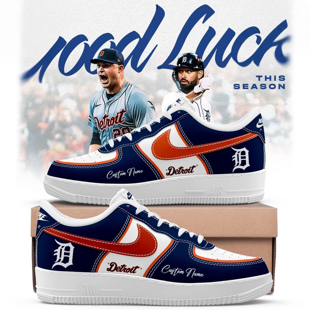 Detroit Tigers Good Luck This Season Special Air Force 1 Gift Ideas For Baseball Fans