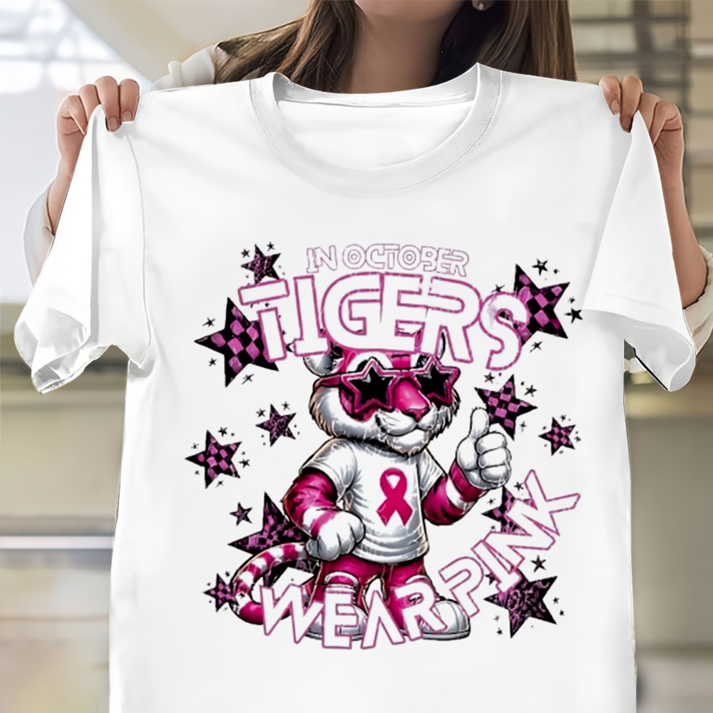 Detroit Tigers October Ready Shirt In October Tigers Wear Pink Detroit Tigers T-Shirt Fan Gifts