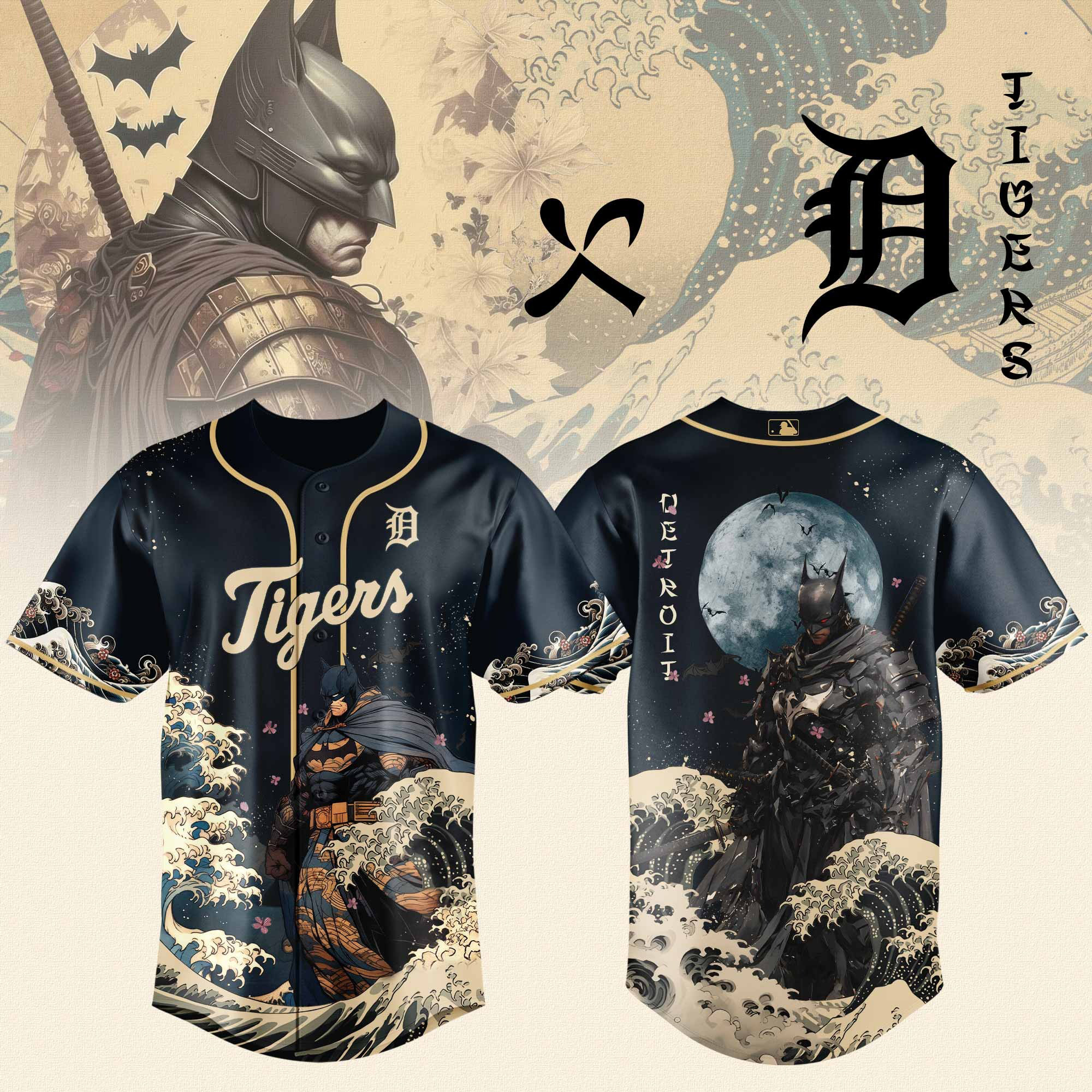 Detroit Tigers x Batman Night Limited Edition Jersey 2025 Best Gifts For Baseball Fans