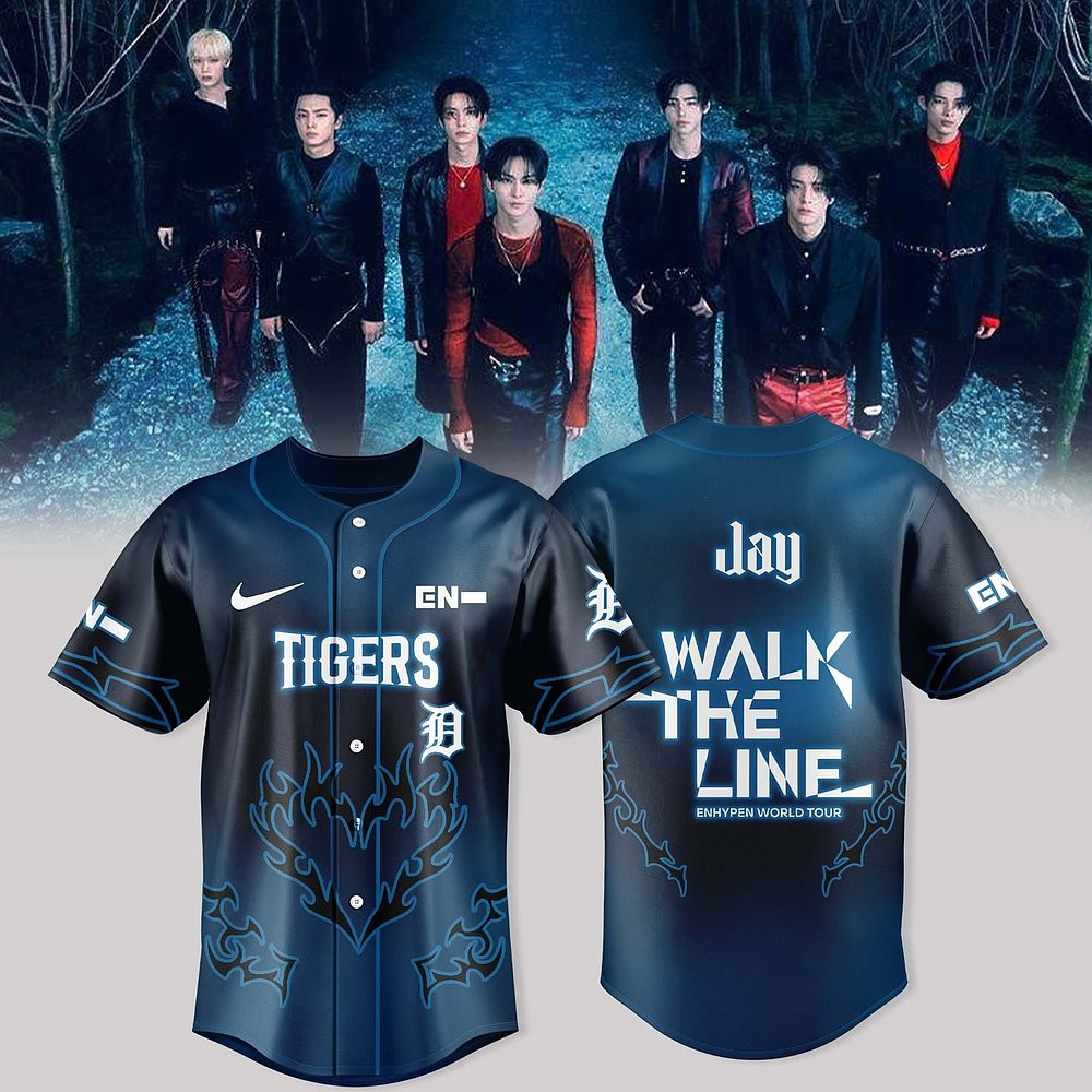 Detroit Tigers x Enhypen Word Tour Walk The Line Jersey