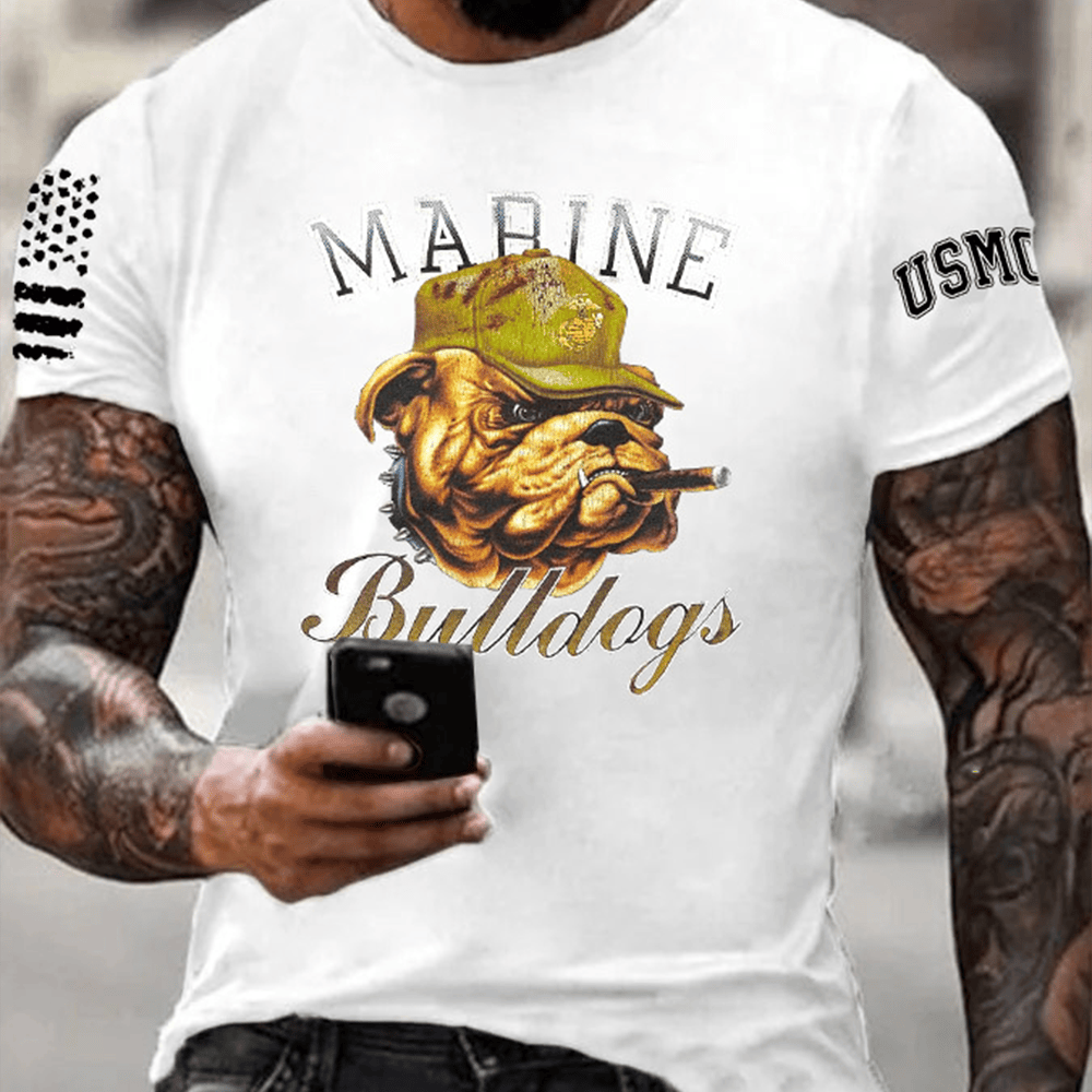 Devil Dog US Marine T-Shirt Marine Bulldogs USMC Shirt Us Marine Corps Gifts