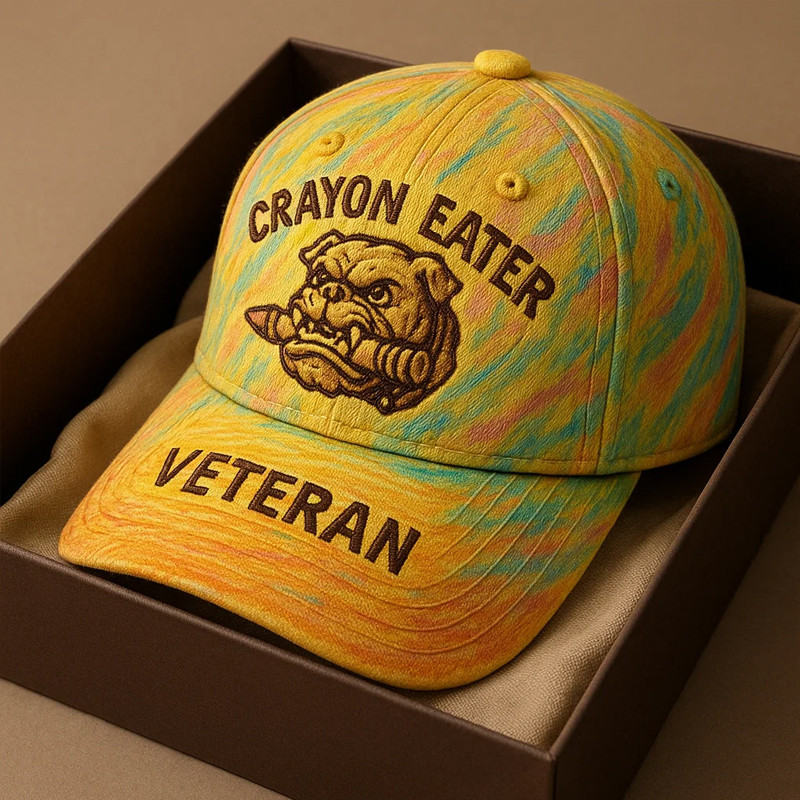 Devil Dog Us Veteran Crayon Eater Hat USMC Baseball Cap Patriotic Gifts For Marines Veteran