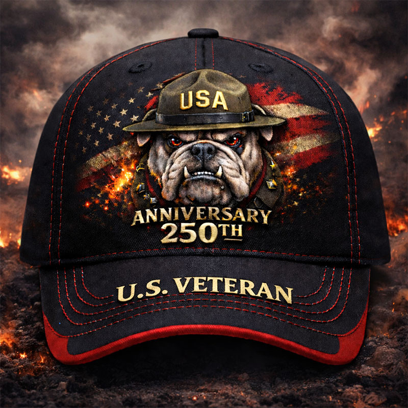 Devil Dog USMC 250Th Anniversary Hat Marine Corps Baseball Cap USMC Gift Ideas